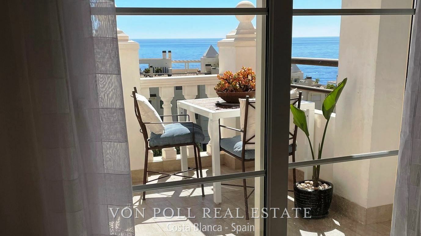 Mediterranes Penthouse mit Meerblick zu verkaufen in Mascarat, Altea